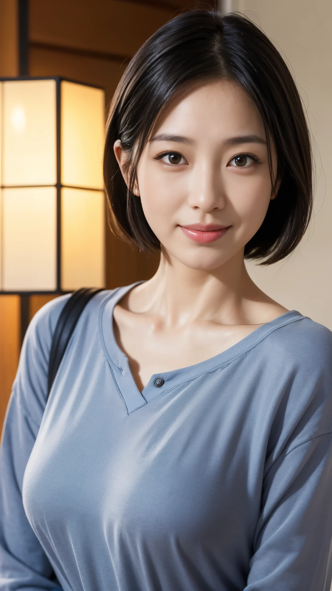 Portrait, 8k, high quality, realistic photo image, 44 yrs-. Age, Japanese woman, neat wife, housewife, natural and realistic eyes, Japanese standing, beautiful black hair, short hair, light makeup, accurate rendering, beautiful lighting, golden ratio composition, laughter, 4, Japanese woman, neat wife, housewife, natural and realistic eyes. Hair, light makeup, octane rendering, beautiful lighting, golden ratio composition, laughter, normal, casual clothing, natural background, background blur, high quality, pure Japanese style, beautiful wife, upper body, light makeup, no makeup. Makeup, neat, plain, red, purple, blue, plain, plain clothes, smiling, black eyes, background blurring.
Translated with DeepL.com (free version)