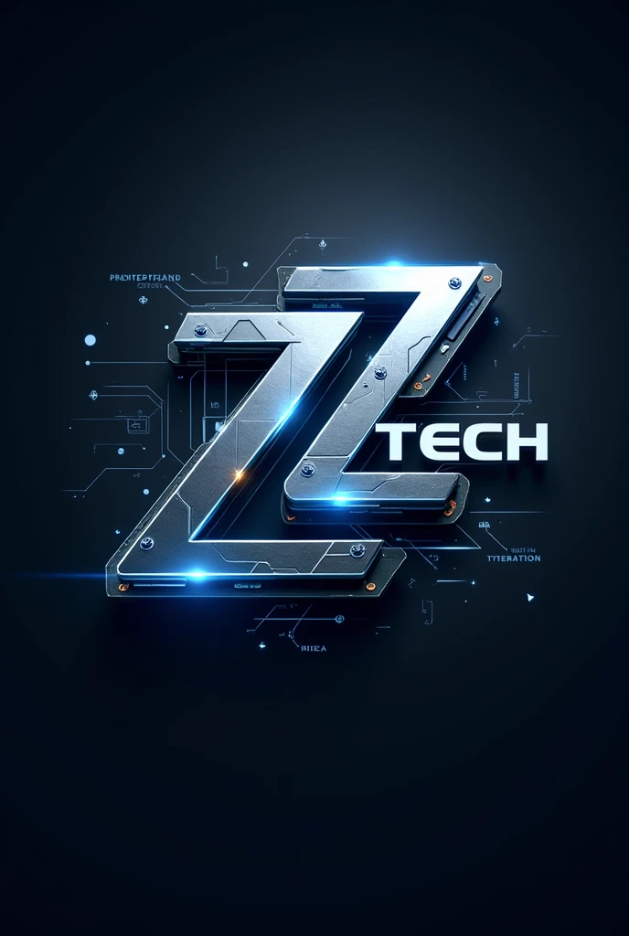 Technology channel logo with the name z12tech