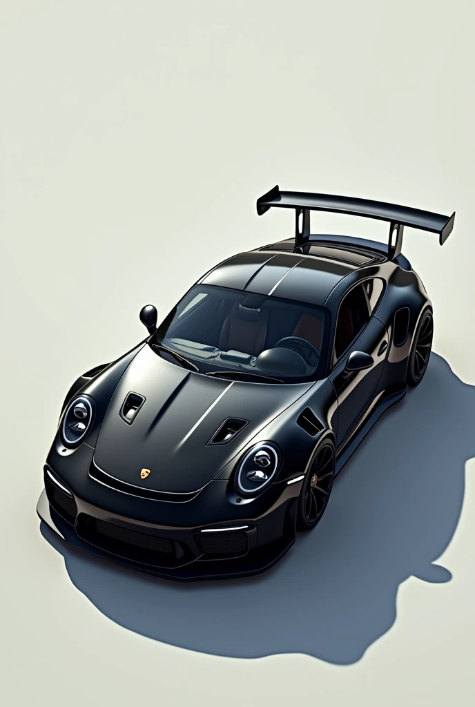 Porsche Gt 3 in color black interior