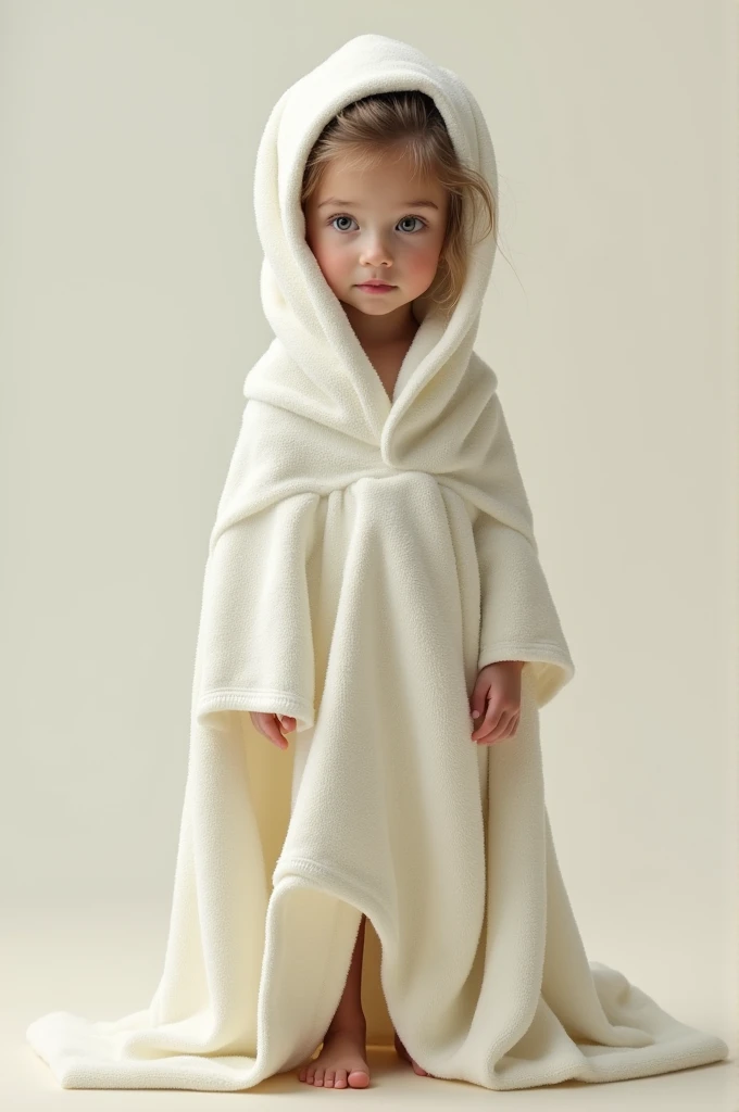 Make an girl out of a towel and nothing else