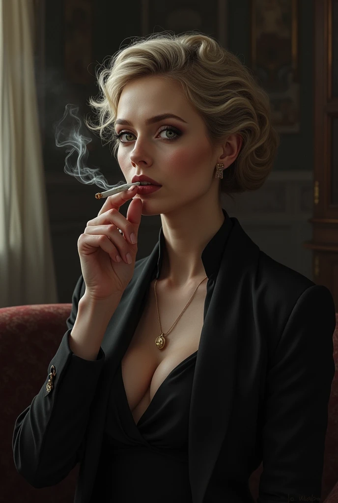 Aunt Anastasia smoking