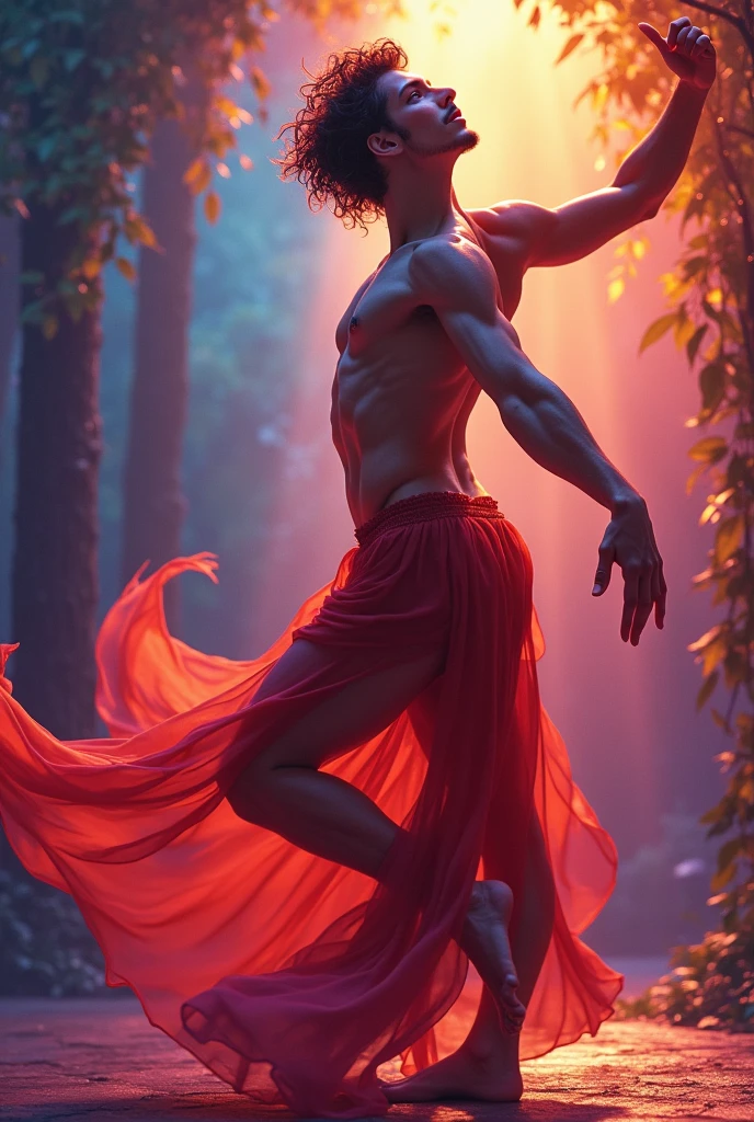 A homosexual dancer, in color