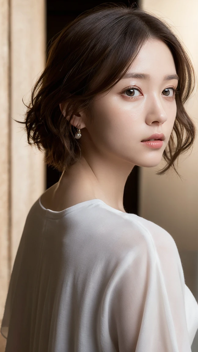 ((masterpiece:1.4, Highest quality)), ((masterpiece, Highest quality)), (Photorealistic:1.4), Professional Lighting, Physically Based Rendering, very cute, Big eyes, Highly detailed eyes and face, Beautiful eyes in every detail, (Beautiful Japanese Girl:1.05), Face Focus, From behind,