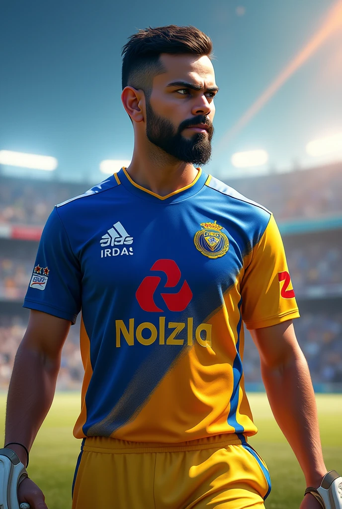 Virat Kohli
in chennai super kings jersey