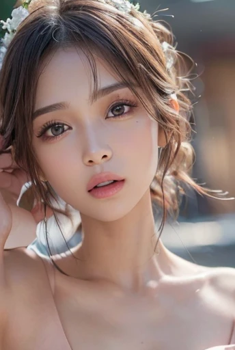 ((16K, masterpiece, RAW Photos, Highest quality,Ultra-high resolution, Realistic, Highly detailed CG integrated in 16K)), 8k, diamond,wallpaper, Written boundary depth,Beautiful Face:1.4,big, Beautiful double eyelids,Cinematic Light,Beautiful Face,(Detailed face),(Slender and cute woman:1.4),(20-year-old),(With the same expression:1.4),Close ~ eyes,(Pose, skin color, and clothing remain the same.:1.4),Accurate anatomy:1.4,((nsdw,naked,))