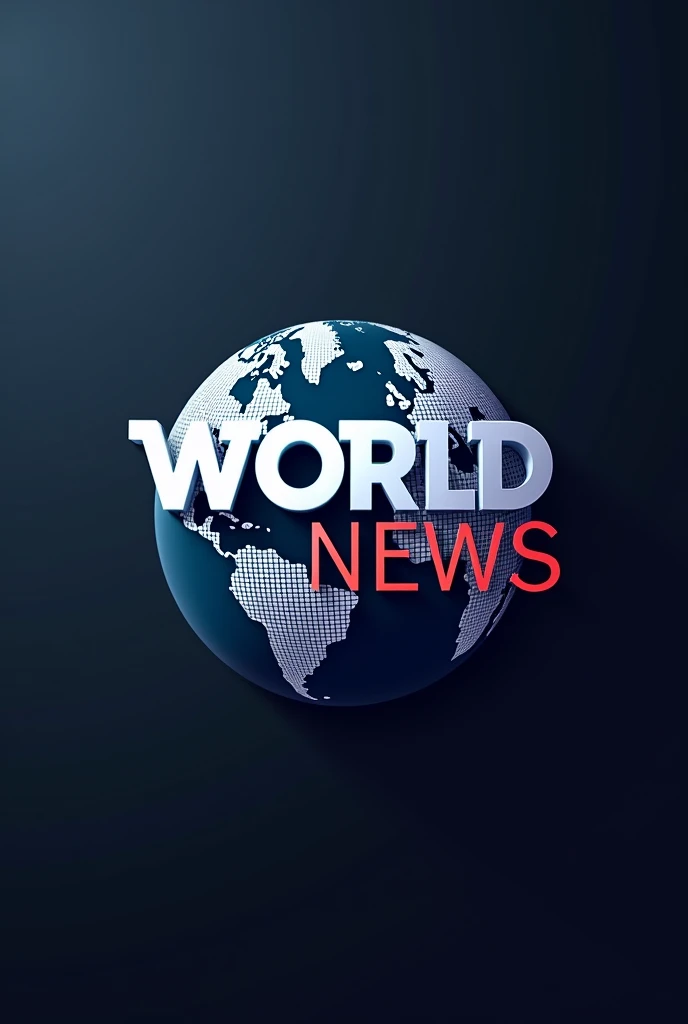 Create an exclusive World News logo for a YouTube channel profile