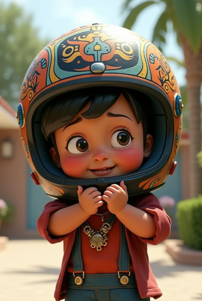 Little ??? struggling to take off Aztec motorcycle helmet