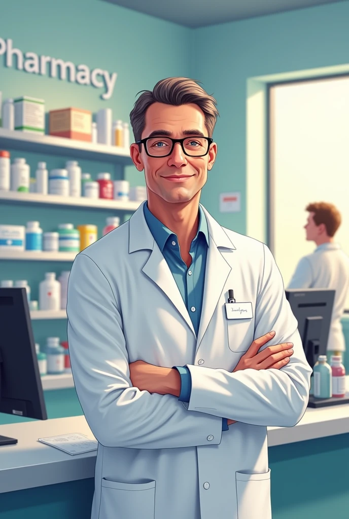 Request a 2D male pharmacist photo. Good test.