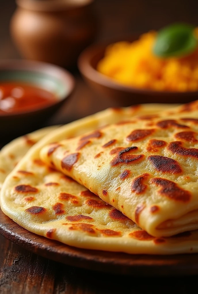 create a social media poster , banner , adverstisement
get ready to satisfy your cosa craving
visuals:
1. Mouth watering image of perfect golden colour CHAPATI and CHANNA CHOLAY
2) close up shot of dosa being faded should look crispy.
3) Best CHAPATI spot in town (text)
Tagline
Mazay Ka Khazana
order now and experience
Contact DETAILS.
• phone num
Address
social media
Create a poster for this prompt