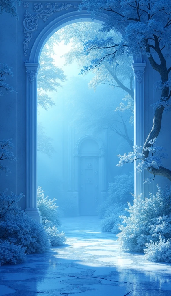 Blue wallpaper, 