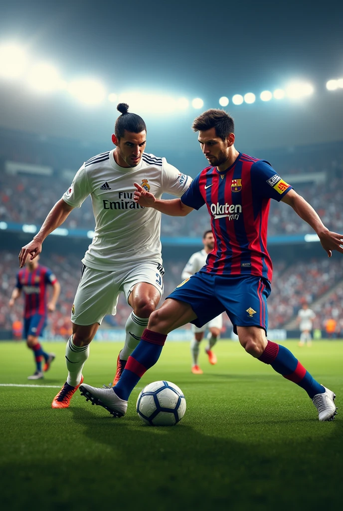 Cristanio Ronaldo and Lionel Messi in Real Madrid