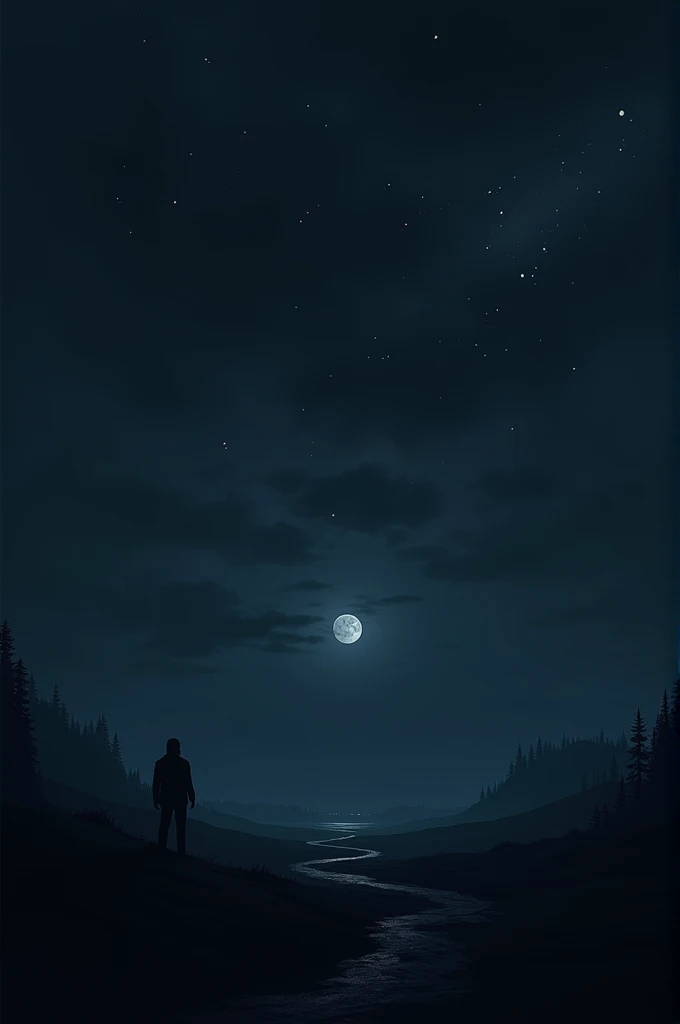 Prompt :make an image of a night without moon