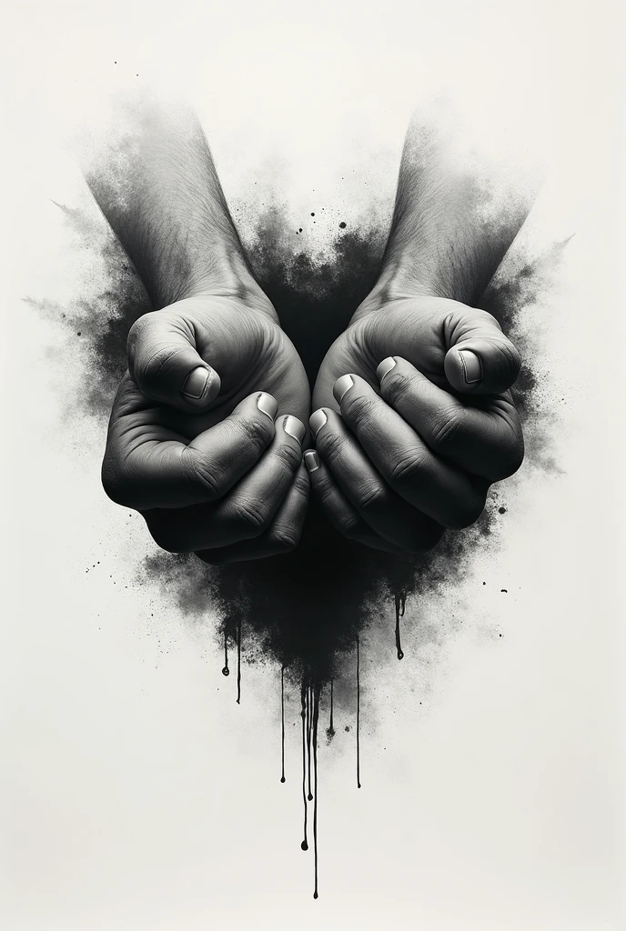A simple cover, maybe in black and white, with a closed fist or calloused hands, representing physical and emotional strength, with a minimalist focus that highlights the message of power.