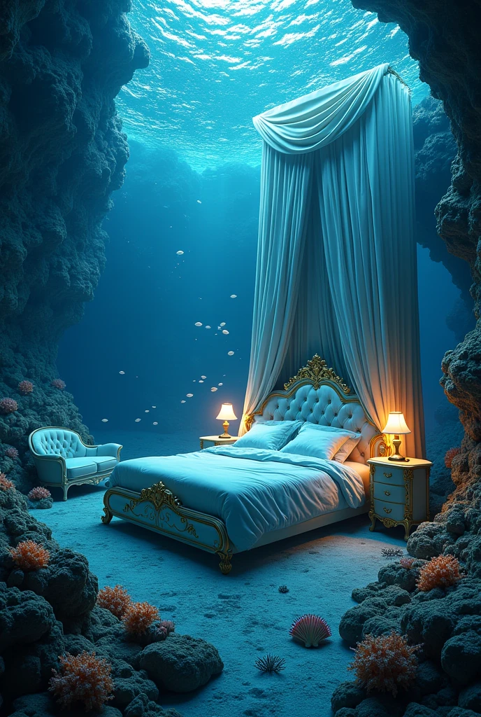 deep sea。Gorgeous Bedroom。unmanned