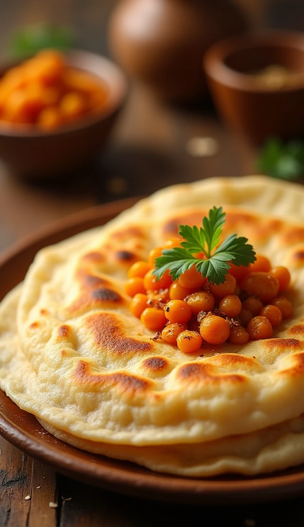 create a social media poster , banner , adverstisement
visuals:
1. Mouth watering image of perfect golden colour chapati with channa
2) close up shot of dosa being faded should look crispy.
3) Best in town
Tagline
Mazay Ka Khazana
order now and experience
Contact DETAILS.
• phone num
Address
social media
Create a poster for this prompt