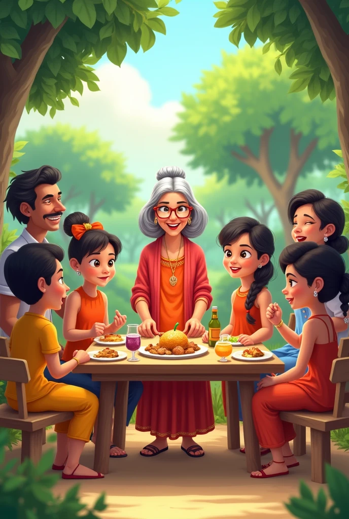 In family uncle aunties and cousins kidding meeting pictures in title = Ballenahalli gang in stylish title logo in village meeting nature just funny cartoons invited peoples and grandmother erase