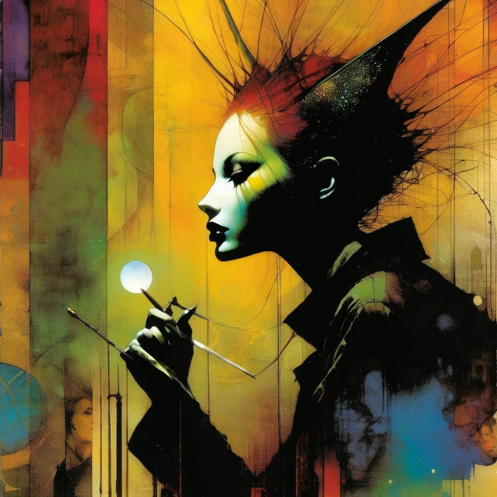 life, art inspired by Bill Sienkiewicz and Dave McKean