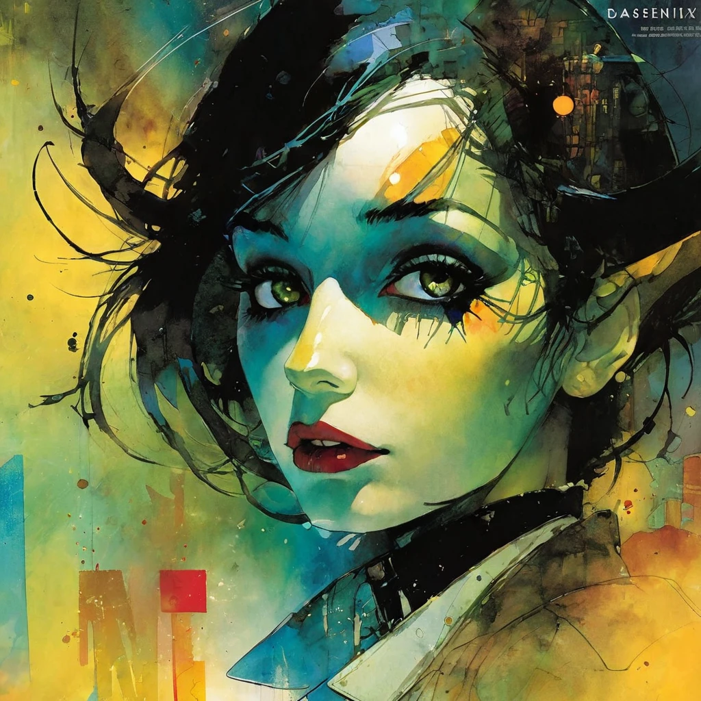 life, art inspired by Bill Sienkiewicz and Dave McKean.
