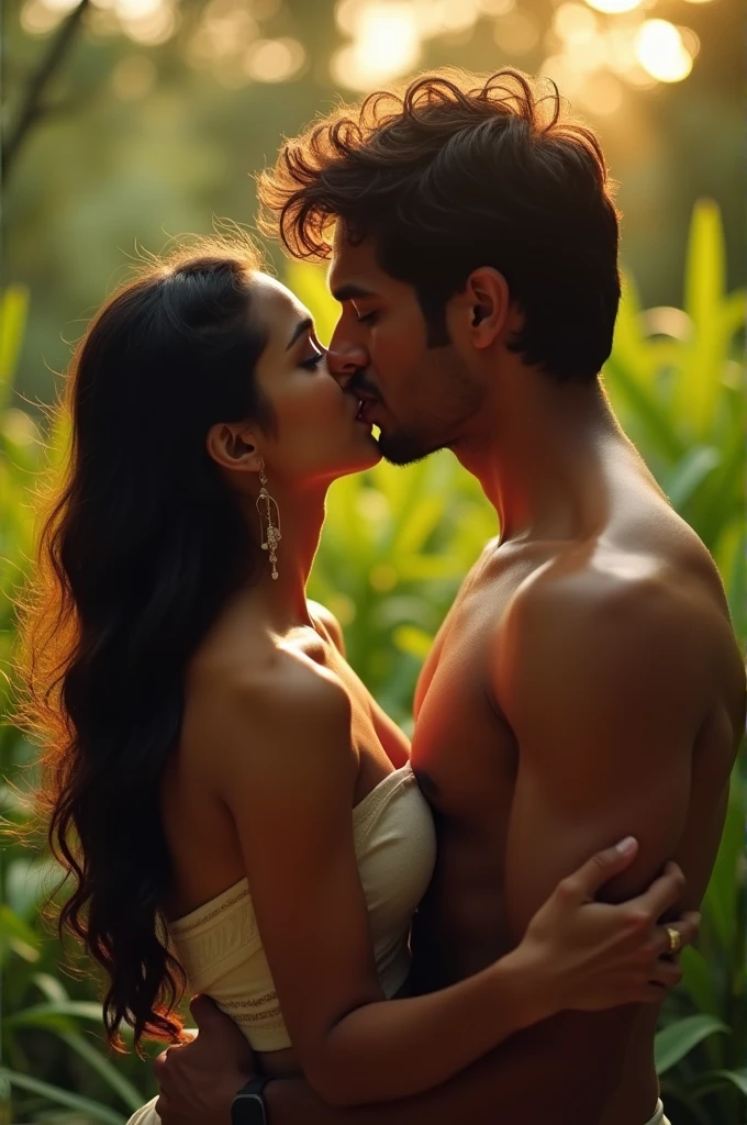Video of Thai girl passionate kiss with Indian Man