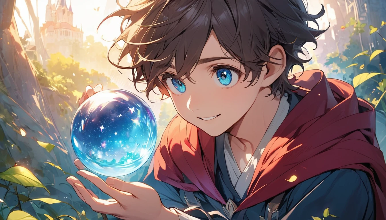 "It’s beautiful! Do you think it’s magical?" Tom wondered, his eyes wide with excitement.