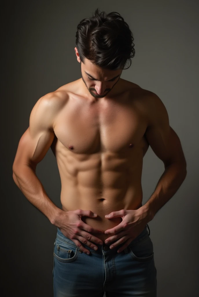 Picture of a handsome man showing his ????????