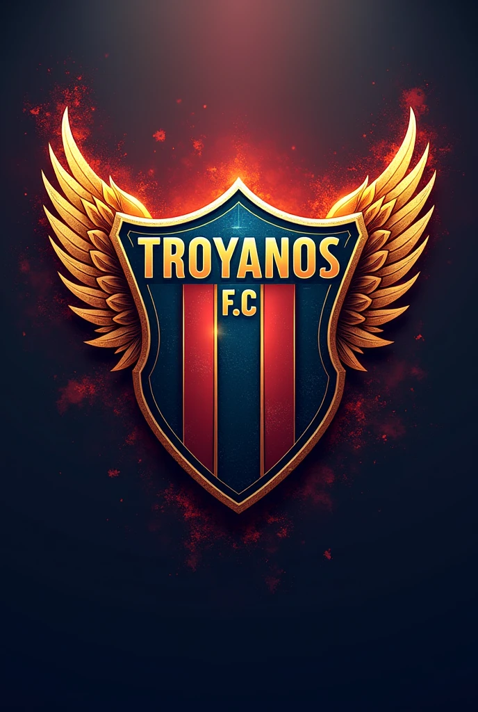 Generate a shield for a soccer team called TROYANOS F.c