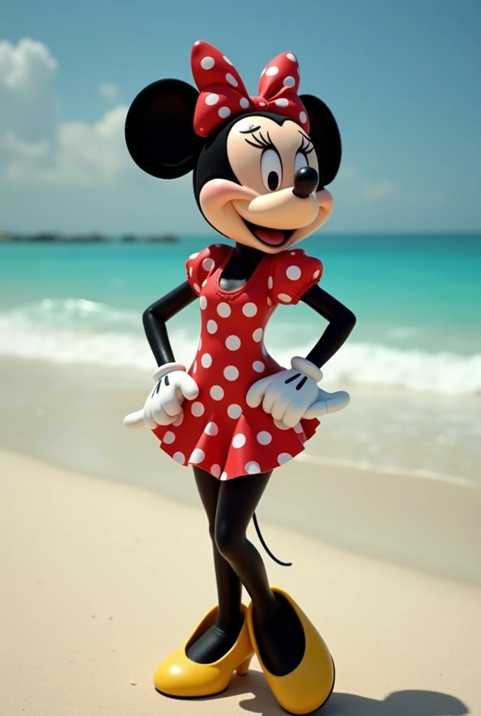 Minnie mouse big ass naked sexy on the beach