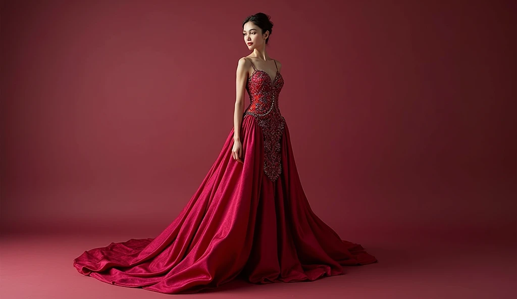 Create garment inspired by pomegranate for 23-4 women