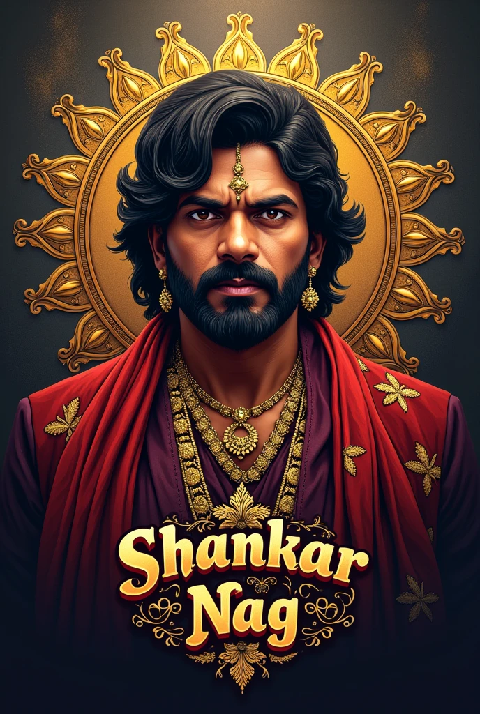 Title name = King Shankar nag Kannada actor Shankar nag picture logo in stylish design
