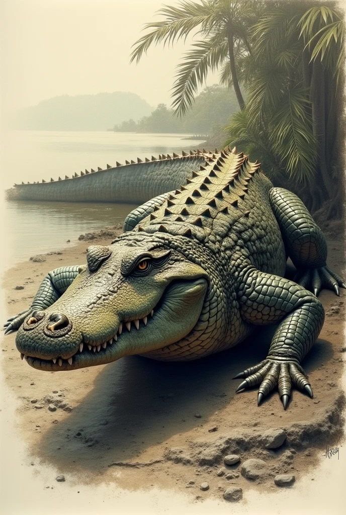 crocodile drawing