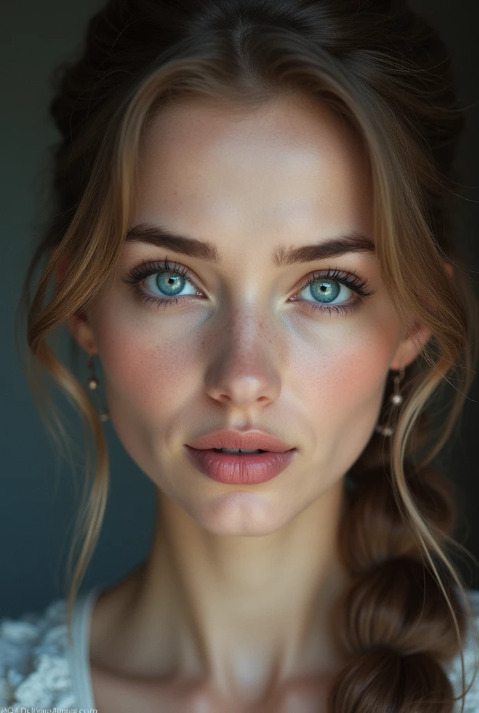 blue eyed woman