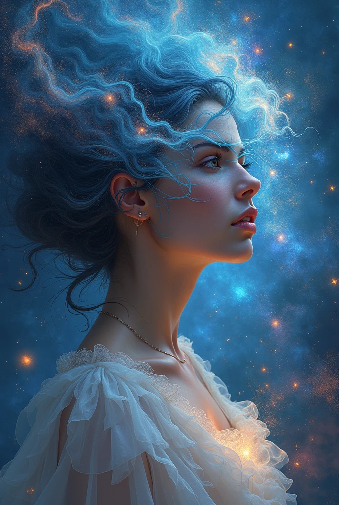 create a book cover inspired by the collection of poems Nebulas by narcisa amalia
