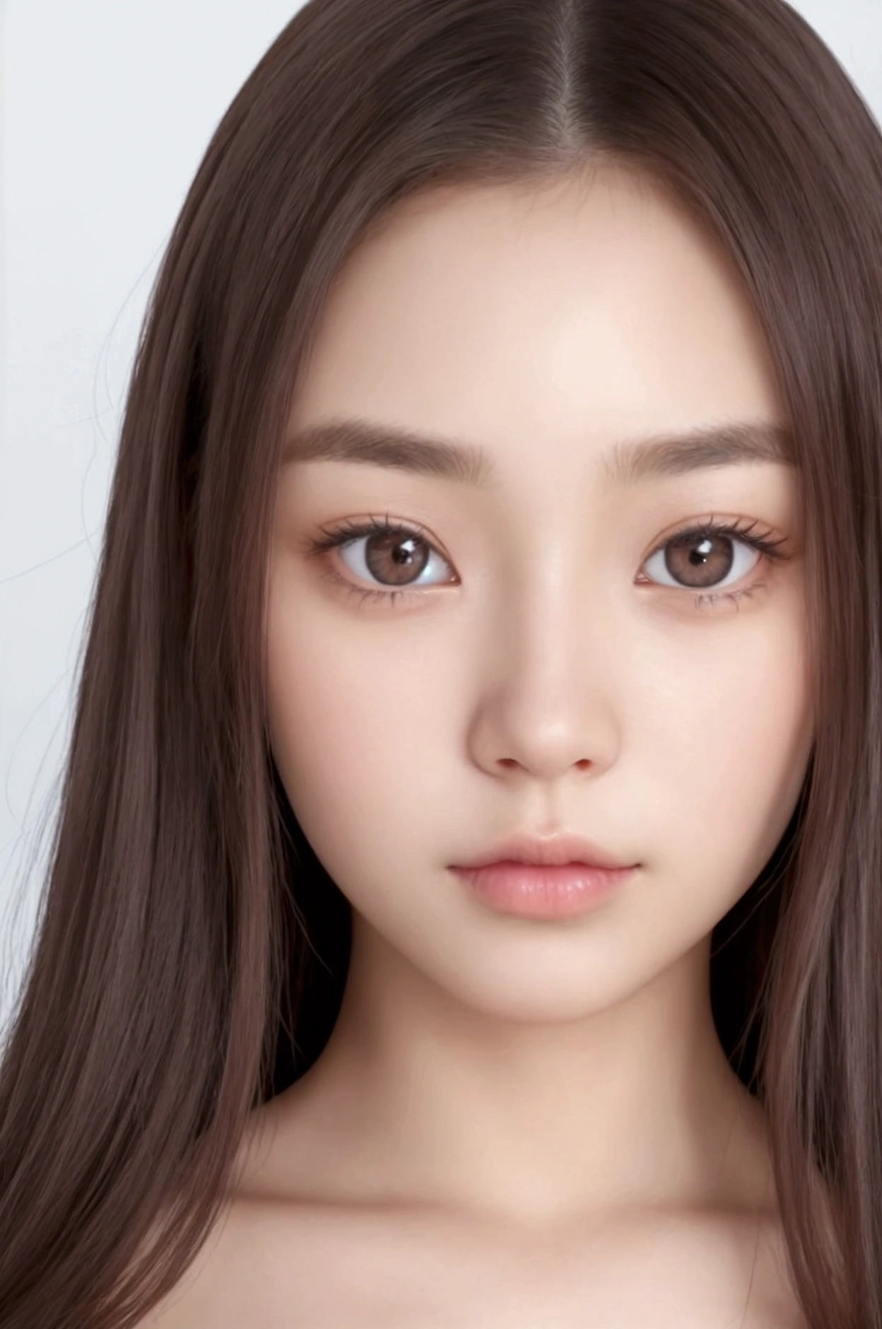 A beautiful girl of Scandinavian and Japanese descent、Droopy eyes、Big eyes、Ultra Beautiful Eyes、charming eyes、Ultra beautiful face、Detailed face、Clear skin