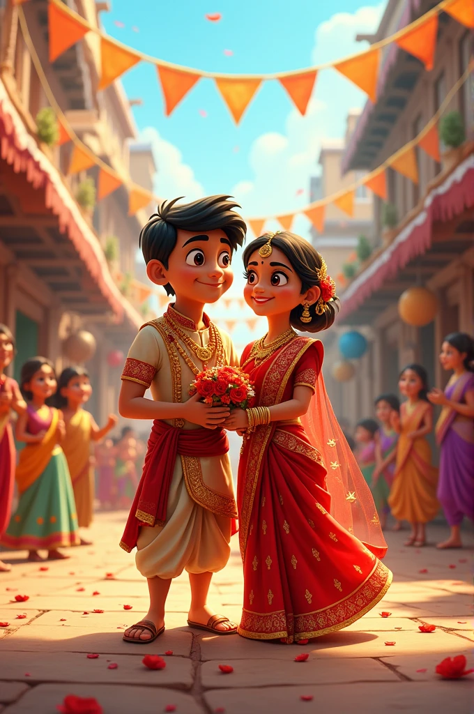 Chotta bheem and indumati marriage