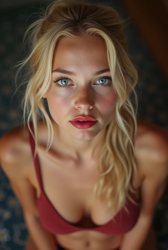 beautiful sexy little tween AnnaSophia Robb school girl, thin, long blonde hair, blue eyes, nice bottom, nice bottom, big red lips, fit, pony tail, ful body image, awesome fit body, viewed from above, missionary pose, thick over her face, cum on face, bukakke, facialized, fully naked pussy and body
