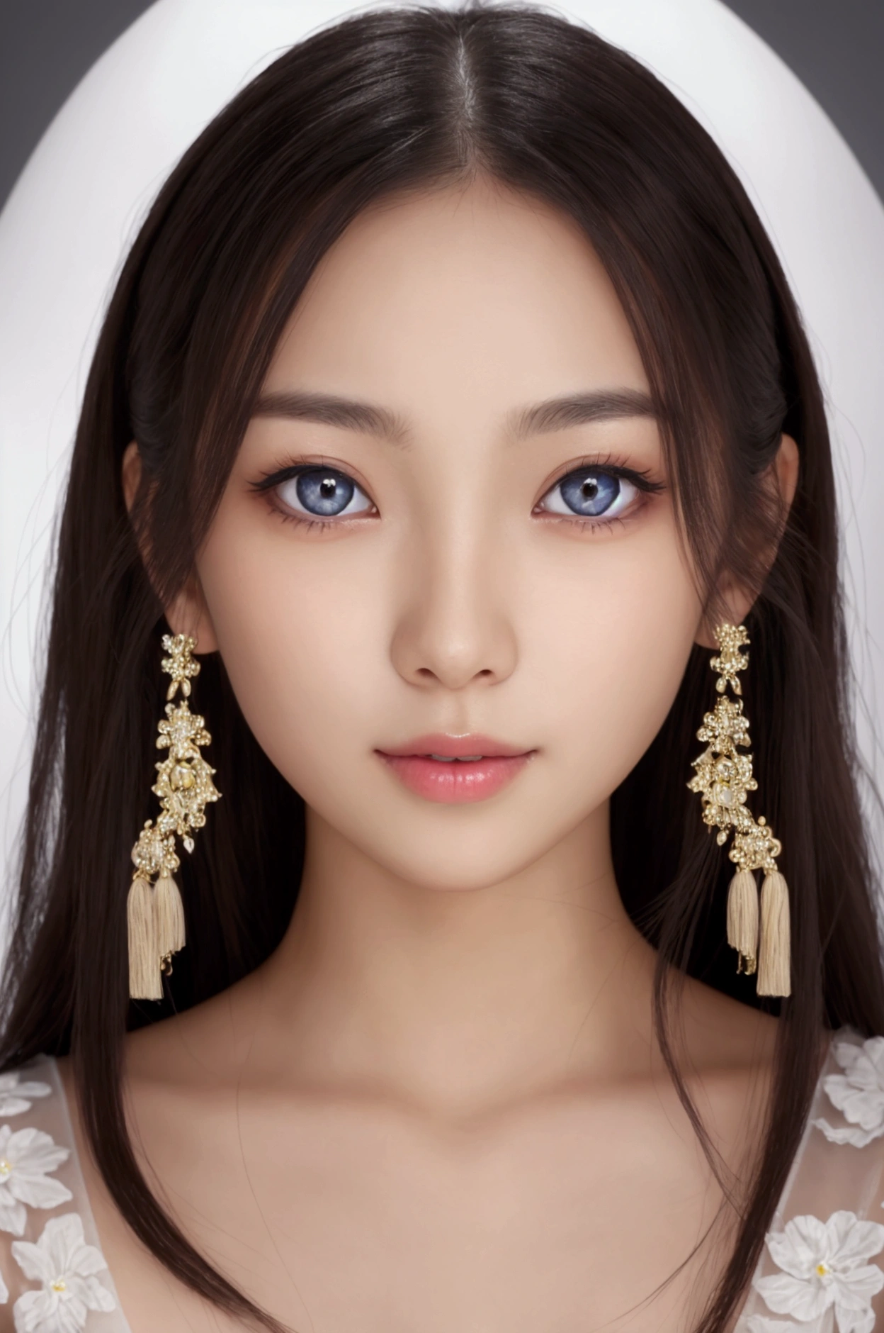 a beautiful young half japanese half scandinavian girl,large expressive eyes,beautiful detailed eyes,charming eyes,extremely detailed and beautiful face,charming smile,flawless transparent skin,masterpiece,high resolution,photorealistic,extremely detailed,detailed description,vivid colors,studio lighting,physically-based rendering,intricate detail
