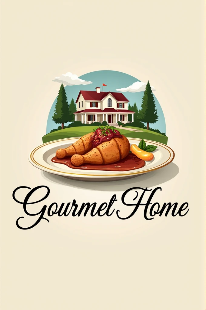 Make an isologo
GourmetHome:
Image: A gourmet dish with a house in the background, perhaps with a gold rim to highlight the quality.
Text: “GourmetHome” with sophisticated typography.
Make an isologo