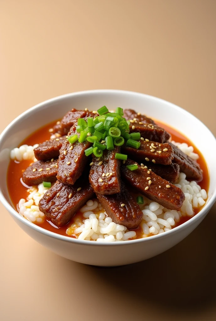 Yoshinoya beef bowl photograph