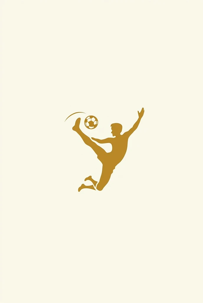 A football tournament logo with the title “sifl” and featuring a figure doing a bicycle kick. The whole art should be golden and white the figure should be proper and no mistakes