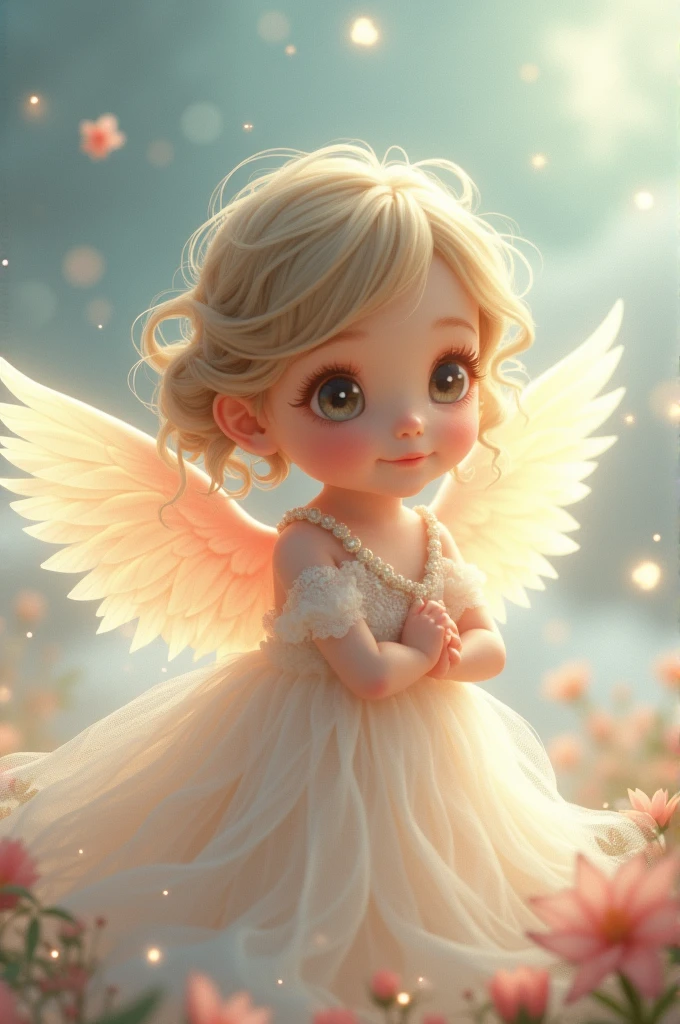 A winged cute girl
