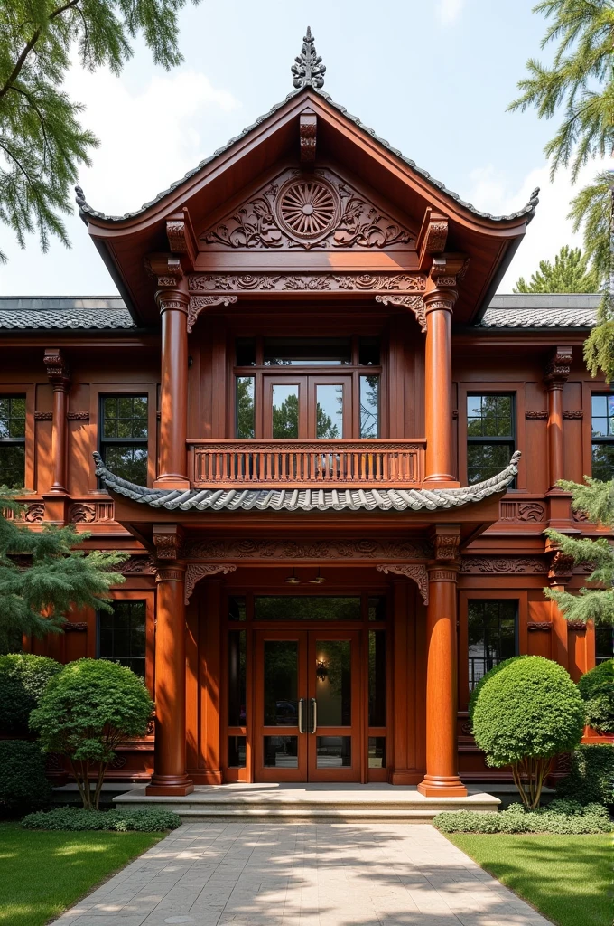 A rosewood-colored building focused on women's care
