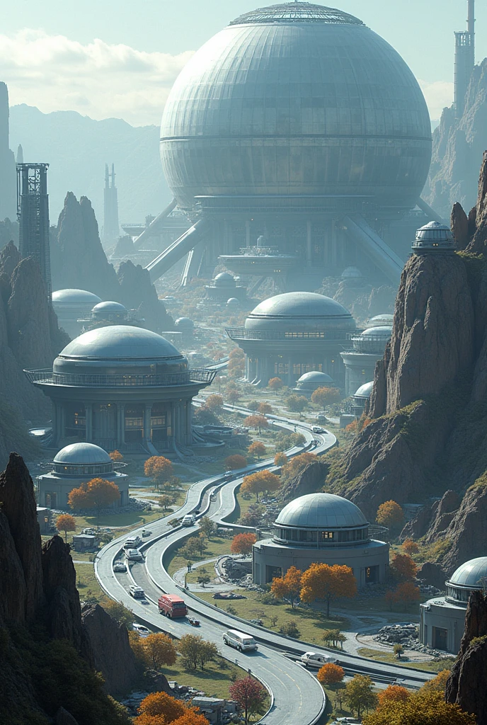 What would the world be like in 100 years if robots ruled the earth?, in a top view
