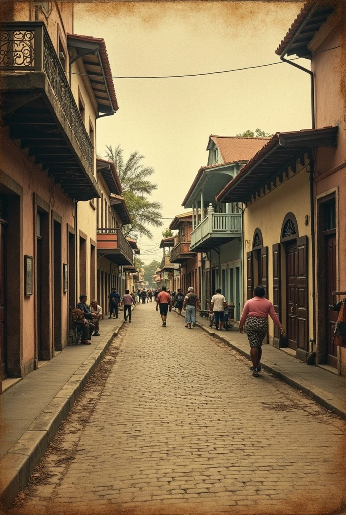 Generate photos of Paraguay from 1890 to 1980 that can be seen with an old camera. They are places in Paraguay.