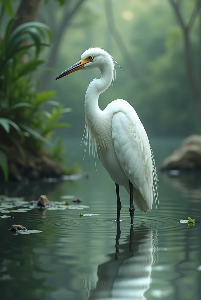 একটি কানা সাদা বক
