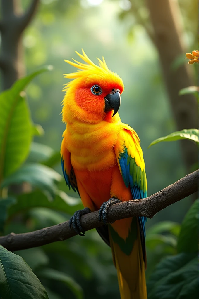 Sun Conure and a