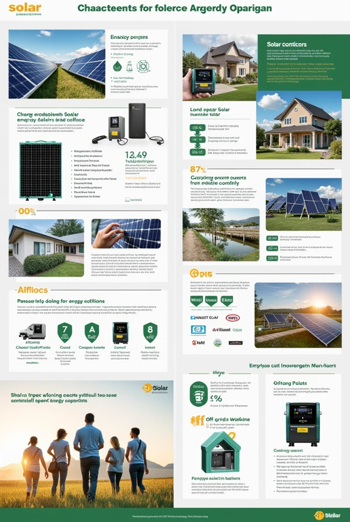 Marketing of components required for solar energy generation.