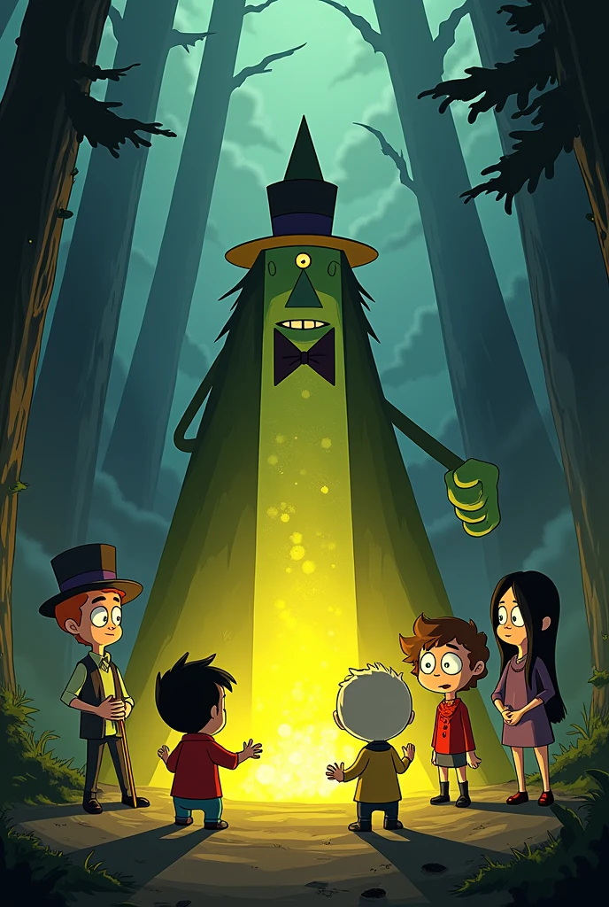 Give me the words to summon Bills from Gravity Falls 
