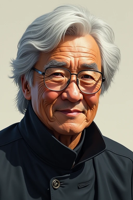 Jack Chan, white hair, handsome man