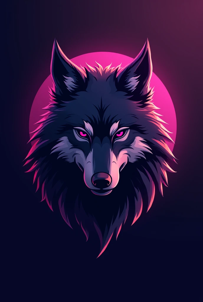 A gaming logo with a real wolf  in it
And it should be purple