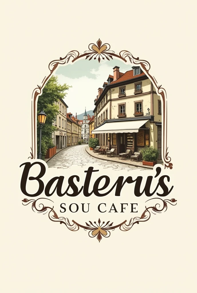 logo,cafe,Vintage style,European style